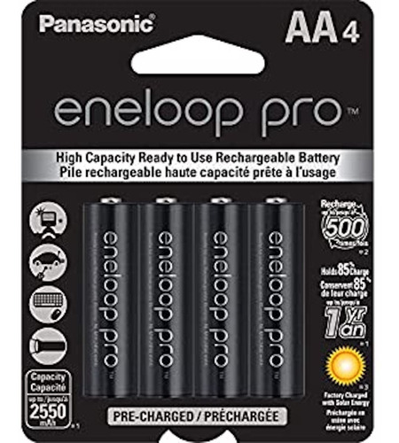 Imagen 1 de 4 de Pilas Recargables Panasonic Eneloop Pro 2550mah Pack X4