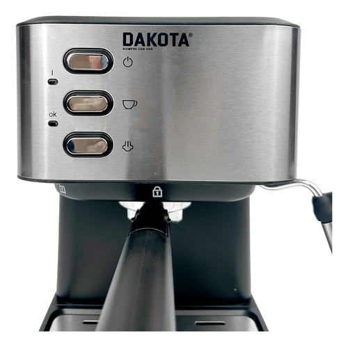Cafetera Expresso 3 En 1 Dakota Para Capsula Cafe Molido y Espumador de Leche Integrado