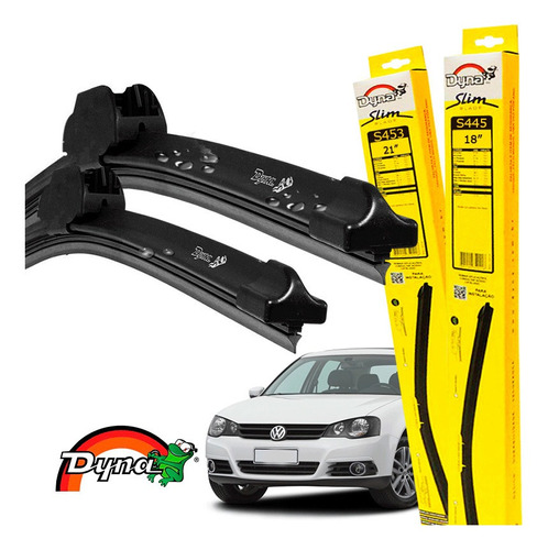 Kit Limpador Parabrisa Original Vw Golf 2008 A 2014 Dyna