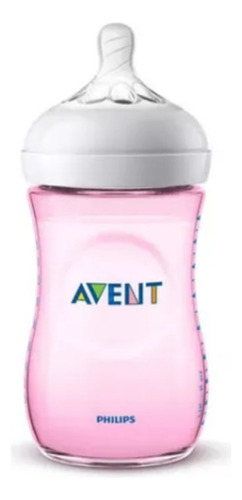 Biberón Avent Natural Rosa 260ml Scf034/17 Philips