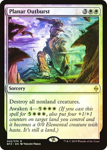 Magic Planar Outburst Battle For Zendikar (foil)