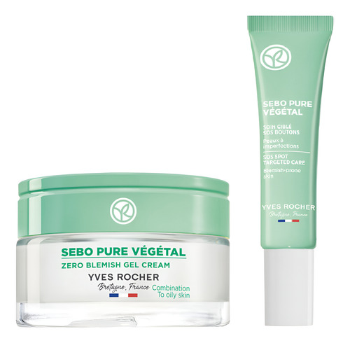 Sebo Pure Végétal Crema Matificante + Sos Imperfecciones Mixta A Grasa Día/noche