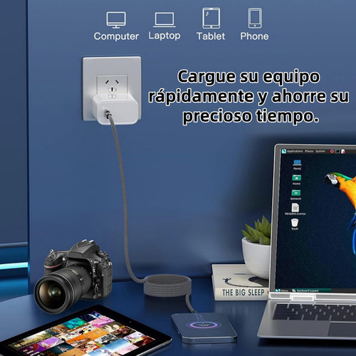 Línea De Datos De Carga Rápida De 2 Metros Para iPhone 11 12 13 14 iPad Negro +pu En Caja