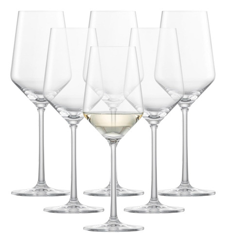 Juego De 6 Copas Para Vino Blanco Schott Zwiesel Pure 300 Ml Color Cristal
