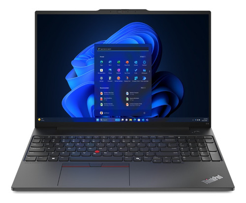 Notebook Lenovo Thinkpad E16 G2, Amd Ryzen 7 7735hs, 16gb De Ram Ddr5, 512gb Ssd M.2 Pcie (4.0x4) Nvme, Gráficos Amd Radeon 680m (16) 1920x1200 Px Wuxga Ips, Wi-fi 6, Windows 11 Home, Color Negro