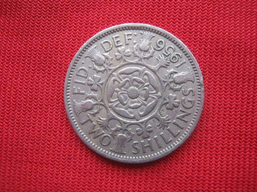 Gran Bretaña 2 Shillings 1956 