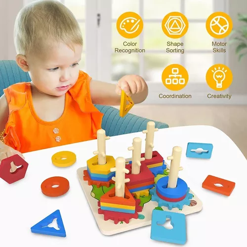 Juguetes Montessori Para Niños Pequeños De 1 2 3 4 5 Años Ju