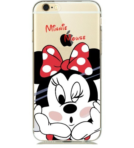 Forro Minnie Silicona Transparente iPhone 7 iPhone 8 Disney