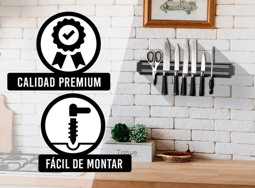 Barra Magnética Cocina Porta Cuchillos Jardín Herramientas | Cuotas al  mismo precio que publicaste