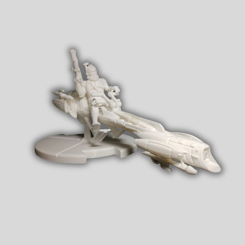 Galactic Marine Star Wars Con Nave Escala 1/16, Color Blanco