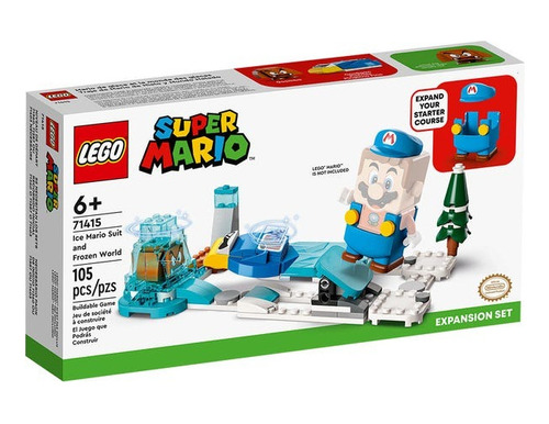 Lego Super Mario 71415 Set Traje De Mario De Hielo Y Mundo Cantidad de piezas 105