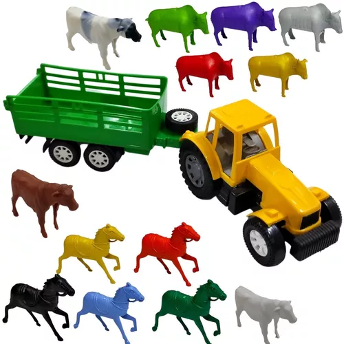 Carreta brinquedo com animais