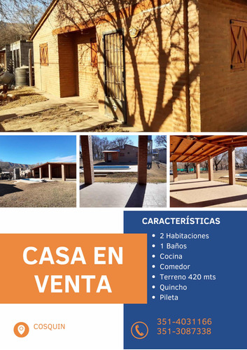 Vendo Casa Cosquin