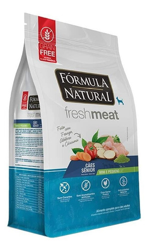 Ração Fórmula Natural Fresh Meat Cães Sênior Mini/peq 2,5kg