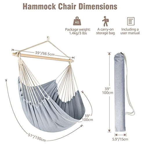 Chihee Hamaca, Silla Columpio De Máximo 330 Libras, Asiento
