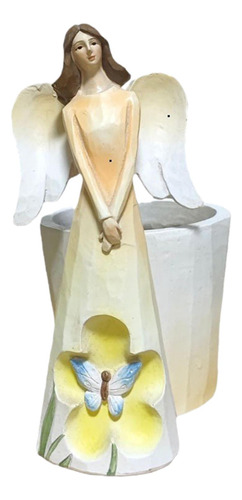 Estatuilla De Hada De Resina, Macetero Decorativo Para