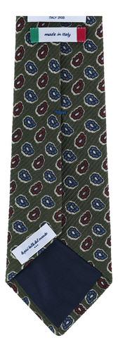 Corbata Scappino Manzoni De Paisleys En Lana Hombre 459 Color OLIVO SECO