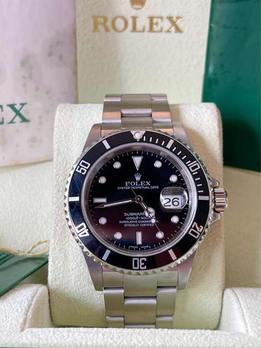 Rolex Submariner Date , 2004 , Aço , Pré Cerâmica Completo!!