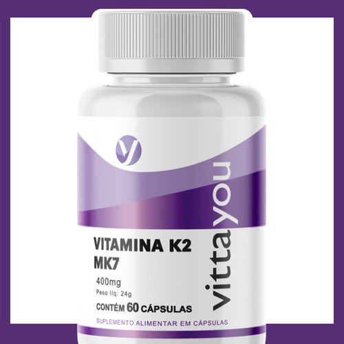 Vitamina K2mk7-suplemento Alimentar Em Cápsulas Com 60 Doses