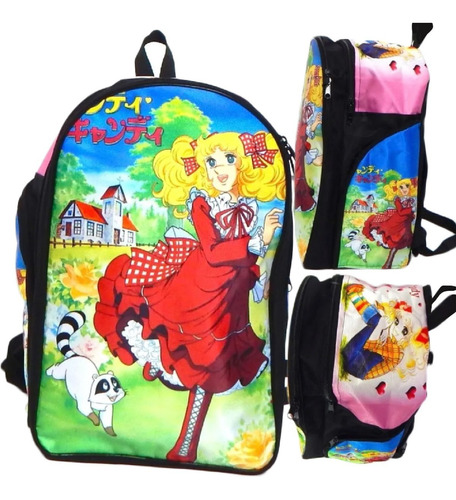 Candy Candy Mochila Escolar Backpack Klin Mapache