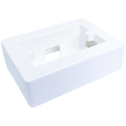 Caja Baja Plástica Rectangular P/ Cable Canal Kalop Kl02474