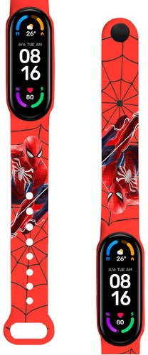 Correa Compatible Xiaomi Mi Band 5 Y 6 Spiderman