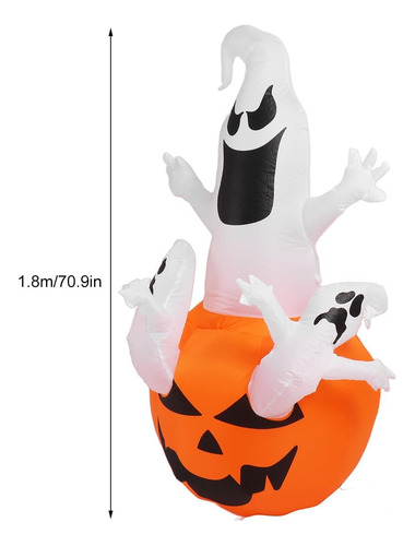 Fantasma De Calabaza Soplada De Halloween De 6 Pies