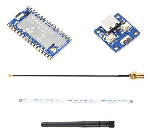 Kit De Placa De Desarrollo Rp2040-lora Lf+placa Adaptadora S