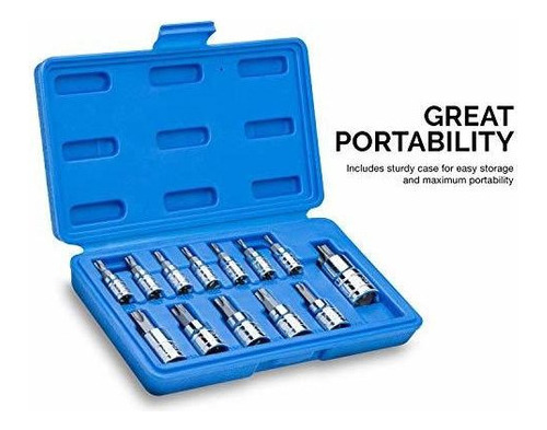 Neiko 10071a Juego De Dados Con Punta Hexagonal Métrica De