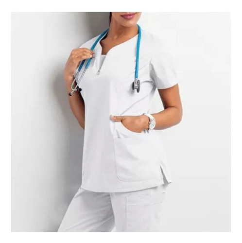Conjunto De Uniforme Elástico Para Enfermera O Médico