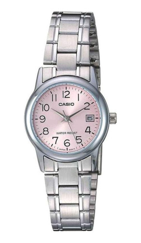 Reloj Casio Ltp-v002d Mujer Acero Calendario 100% Original!