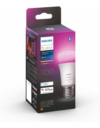 Imagen 2 de 9 de Philips Hue Colores 1.100 Lumenes Zigbee & Bt