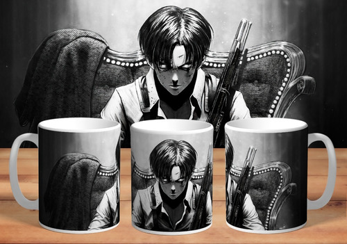 Taza De Cerámica Levi Attack Of Titans