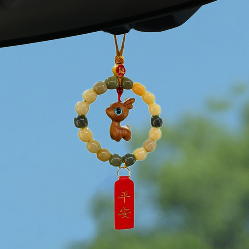 Colgante De Coche Tejido Para Coche, Colgante Con Espejo Ret