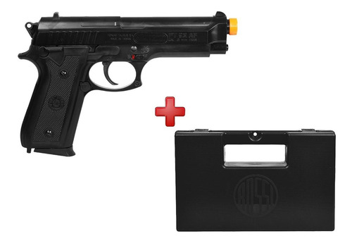 Airsoft Barata Pistola Spring Taurus Pt92 + Case Maleta