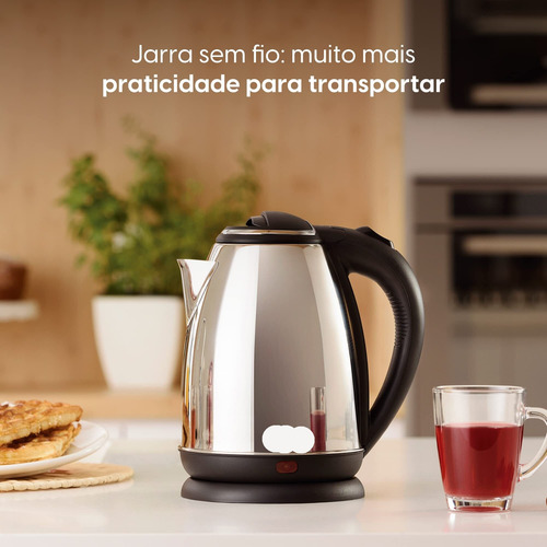 Hervidor Eléctrico Inalámbrico De Acero Inoxidable De 1,8 L