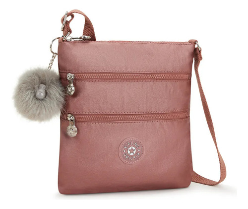 Bolsa Kipling Keiko Bandolera Color Metallic Maple