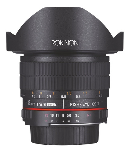 Lente Rokinon 8 Mm Máxima Apertura 3.5 Hd Ojo De Pez