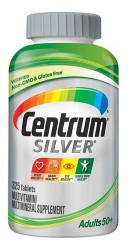 Centrum Silver Multivitaminico Adultos Mayores +50  325 Caps