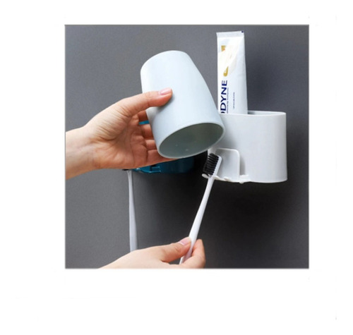 Imagen 5 de 6 de Porta Cepillo De Dientes Adhesivo