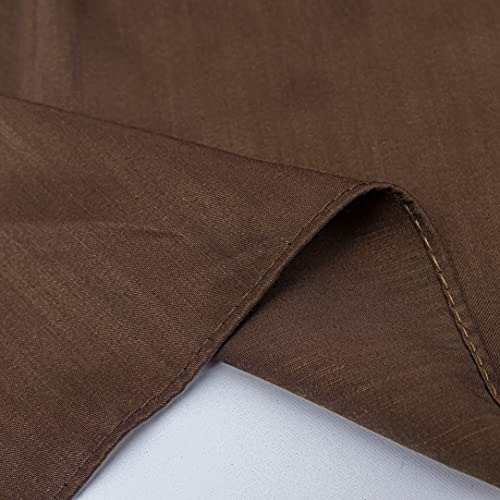 Cortinas Cama Colchón Volantes Sedosos Con Elástico Marrón