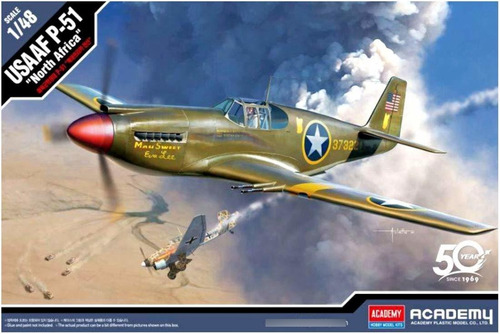 Academy Usaaf Mustang 'north Africa' Kit Construccion Modelo