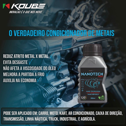 Nanotech 1000 Condicionador De Metais Koube Pronta Entrega
