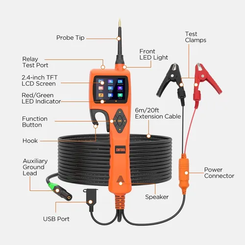 Kit De Prueba De Sondeo De Circuito De Alimentación Cmtool,