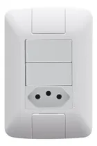 Comprar Conjunto Interruptores Paralelo + 1 Tomada 10a 250v 4x2  