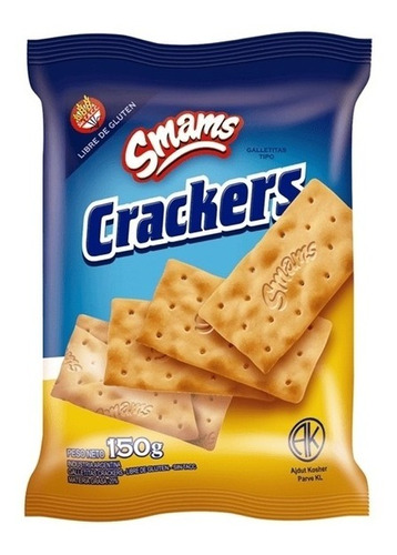 Galletitas Smams Crackers Clásicas 150gr X1u | Sin Tacc