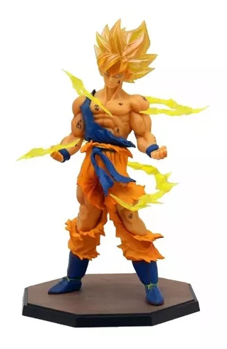 Boneco Em Resina Do Goku Super Sayajin 30 Cm - Dragon Ball Z