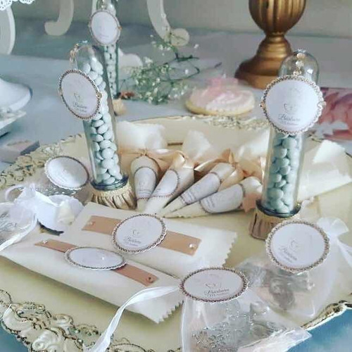 Candy Bar Golosinas Personalizadas Tela Bautismo Cumpleaños!
