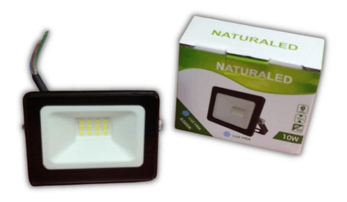 Foco Led Exterior Luz Fria 10w Slim Naturaled | Ed Color De La Luz Blanco Frío