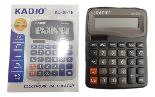 Calculadora Kadio Kd-3871b Basica Escritorio Electronica